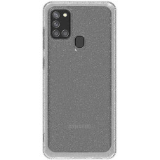 Гръб ARAREE A - Samsung Galaxy A21s - transparent glitter