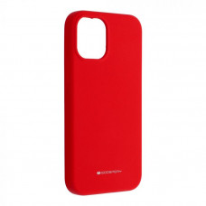 Гръб Mercury Silicone - Apple iPhone 12 mini - червен