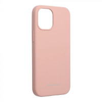 Гръб Mercury Silicone - Apple iPhone 12 Pro Max - розов