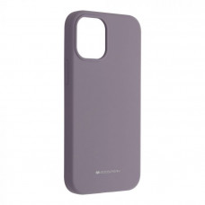 Гръб Mercury Silicone - Apple iPhone 12 mini - лавандулово сиво