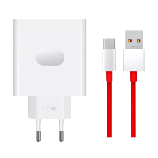 OnePlus 100W USB-A SuperVooc  Power Adapter+Cable White