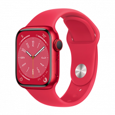 Apple Watch Series 8 GPS 45mm Aluminium Case with Sport Band Red