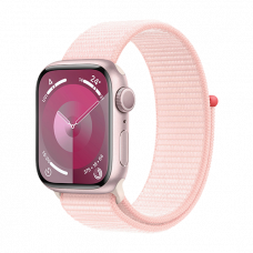 Apple Watch Series 9 GPS 41mm Aluminium Case with Sport Loop Light Pink
