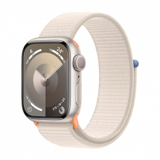 Apple Watch Series 9 GPS 41mm Aluminium Case with Sport Loop Starlight
