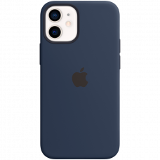 Apple iPhone 12 Mini Silicone Case with MagSafe Deep Navy 