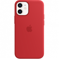 Apple iPhone 12 Mini Silicone Case with MagSafe Red