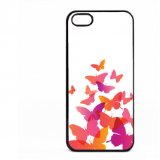 PVC гръб - 2d за Apple iPhone 5 - Butterflies