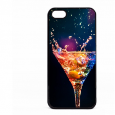PVC гръб - 2d за Apple iPhone 5 - cocktail