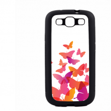 PVC гръб - 2d за Samsung Galaxy S3 Neo I9301, 9300I - Butterflies
