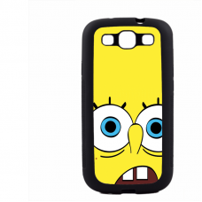 PVC гръб - 2d за Samsung Galaxy S3 Neo I9301, 9300I - spongebob-sized