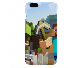 PVC гръб - 3d за Apple iPhone 6 Plus - minecraft