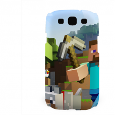 PVC гръб - 3d за Samsung Galaxy S3 Neo I9301, 9300I - minecraft