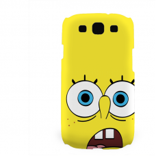 PVC гръб - 3d за Samsung Galaxy S3 Neo I9301, 9300I - spongebob-sized