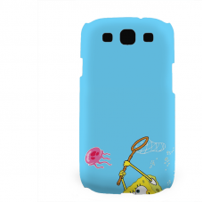 PVC гръб - 3d за Samsung Galaxy S3 Neo I9301, 9300I - spongebob2-sized