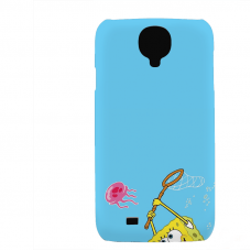 PVC гръб - 3d за Samsung Galaxy S4 I9500 - spongebob2-sized