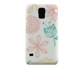PVC гръб - 3d за Samsung Galaxy S5 G900 - flower