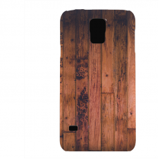 PVC гръб - 3d за Samsung Galaxy S5 G900 - wood