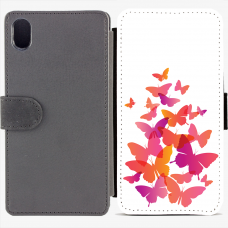 Калъф тип тефтер за Sony Xperia M4 Aqua - Butterflies