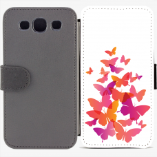 Калъф тип тефтер за Samsung Galaxy S3 Neo I9301, 9300I - Butterflies
