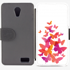 Калъф тип тефтер за Lenovo A319 - Butterflies