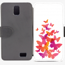 Калъф тип тефтер за Lenovo A328 - Butterflies