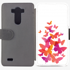 Калъф тип тефтер за LG G3 - Butterflies