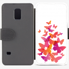 Калъф тип тефтер за Samsung Galaxy S5 mini G800 - Butterflies