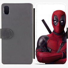 Калъф тип тефтер за Sony Xperia M4 Aqua - Deadpool 1