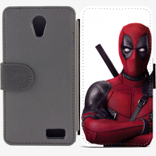 Калъф тип тефтер за Lenovo A319 - Deadpool 1