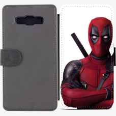 Калъф тип тефтер за Samsung Galaxy A7 - Deadpool 1