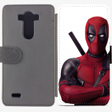 Калъф тип тефтер за LG G3 - Deadpool 1