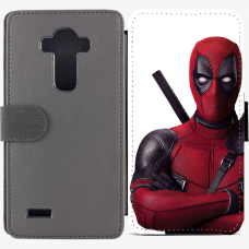 Калъф тип тефтер за LG G4 - Deadpool 1