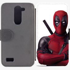 Калъф тип тефтер за LG L Bello - Deadpool 1