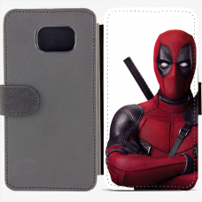 Калъф тип тефтер за Samsung Galaxy S6 Edge G925 - Deadpool 1