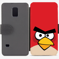 Калъф тип тефтер за Samsung Galaxy S5 mini G800 - angry-birds