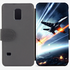 Калъф тип тефтер за Samsung Galaxy S5 mini G800 - battlefiled3