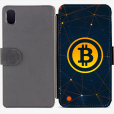 Калъф тип тефтер за Sony Xperia M4 Aqua - bitcoin