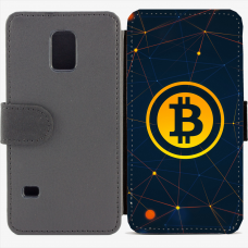 Калъф тип тефтер за Samsung Galaxy S5 mini G800 - bitcoin