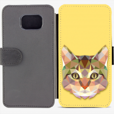 Калъф тип тефтер за Samsung Galaxy S6 Edge G925 - cat