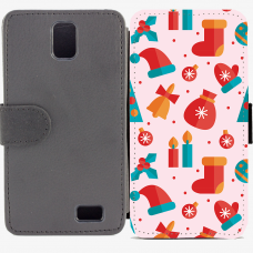 Калъф тип тефтер за Lenovo A328 - christmas4 Калъф тип тефтер за Lenovo A328 - christmas4