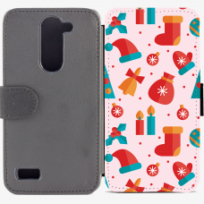 Калъф тип тефтер за LG L Bello - christmas4 Калъф тип тефтер за LG L Bello - christmas4