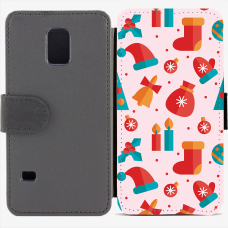 Калъф тип тефтер за Samsung Galaxy S5 mini G800 - christmas4