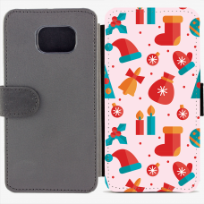 Калъф тип тефтер за Samsung Galaxy S6 Edge G925 - christmas4