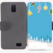 Калъф тип тефтер за Lenovo A328 - christmas5 Калъф тип тефтер за Lenovo A328 - christmas5