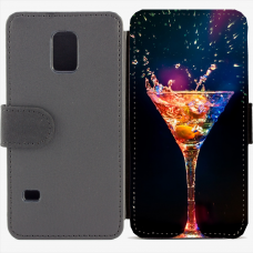 Калъф тип тефтер за Samsung Galaxy S5 mini G800 - cocktail