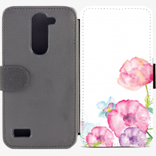 Калъф тип тефтер за LG L Bello - flower2