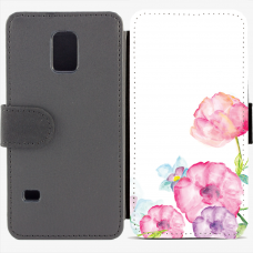 Калъф тип тефтер за Samsung Galaxy S5 mini G800 - flower2