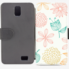 Калъф тип тефтер за Lenovo A328 - flower