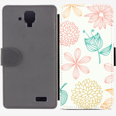 Калъф тип тефтер за Lenovo A536 - flower