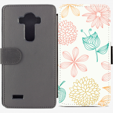 Калъф тип тефтер за LG G4 - flower